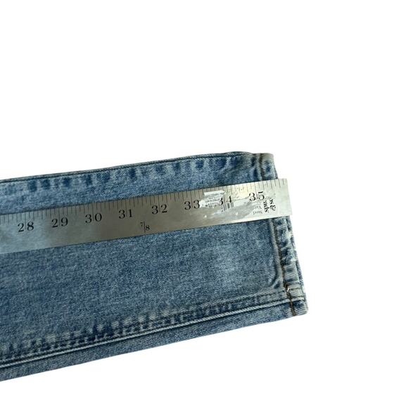 denim forum | yoko high rise slim medium wash button fly aritzia jeans sz 24 - Picture 12 of 12